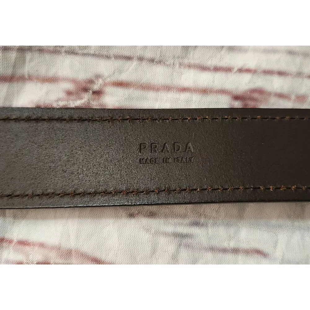 Prada‎ Fish Buckle Belt Size 32
